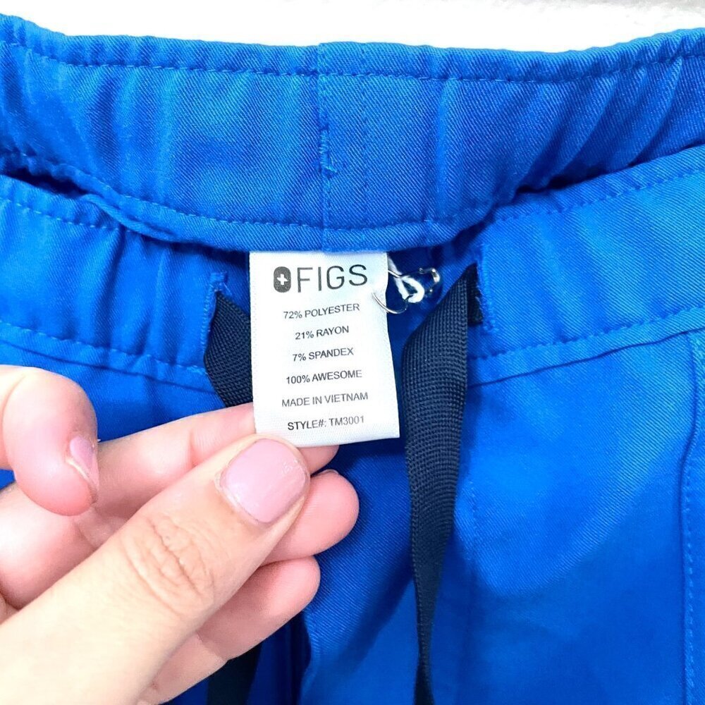 NWT FIGS Cairo Cargo Scrub Pants Royal Blue Men's Size XL - Picture 4 of 7